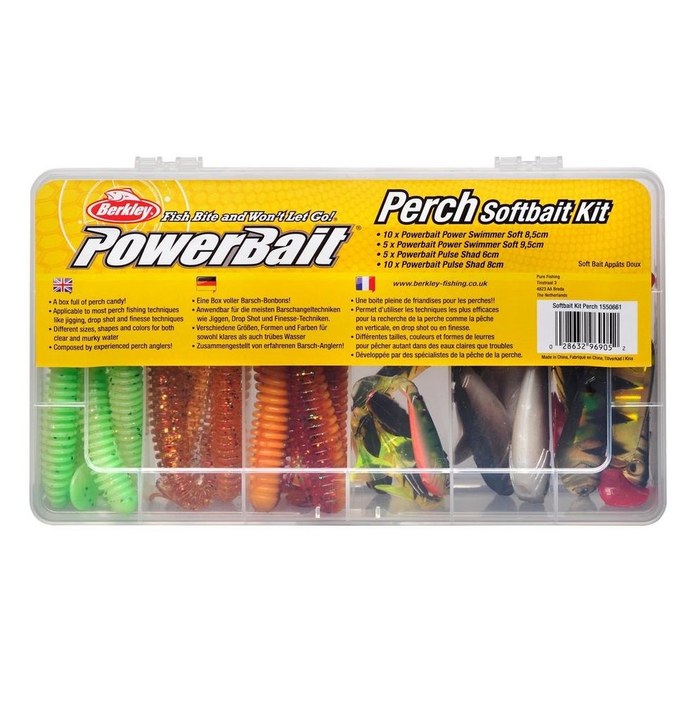 Berkley PowerBait Perch Kit -Soft Baits - 30kos